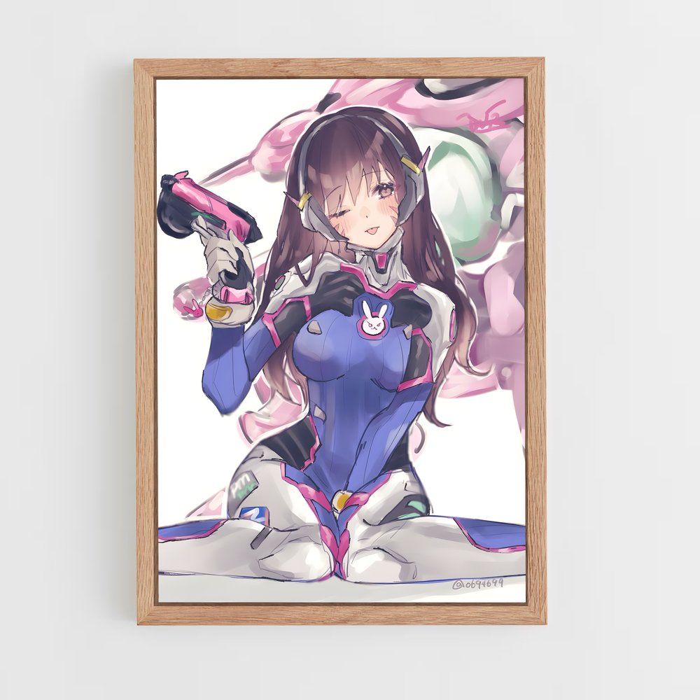Poster Pink Revolver – affiche Overwatch (vue 4)